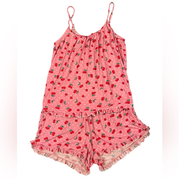 Joyspun Pink Cherry Pajama Set - Picture 2 of 4